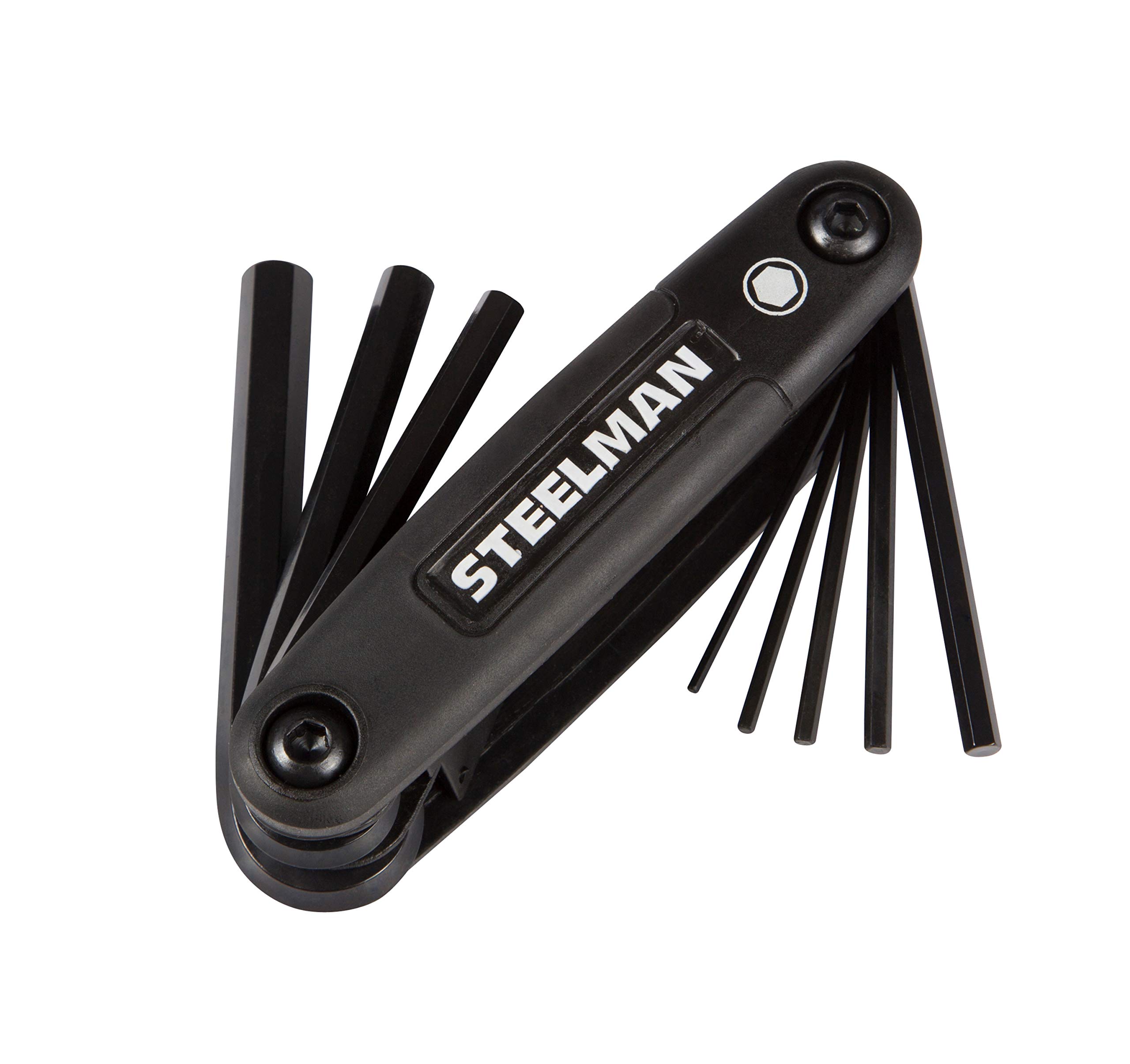 Steelman 3-Piece Set Folding Hex Key Wrench Tools, SAE, Metric, and Torx Allen Wrench Sets, Chamfered Ends, Rubberized Grip - Image 5