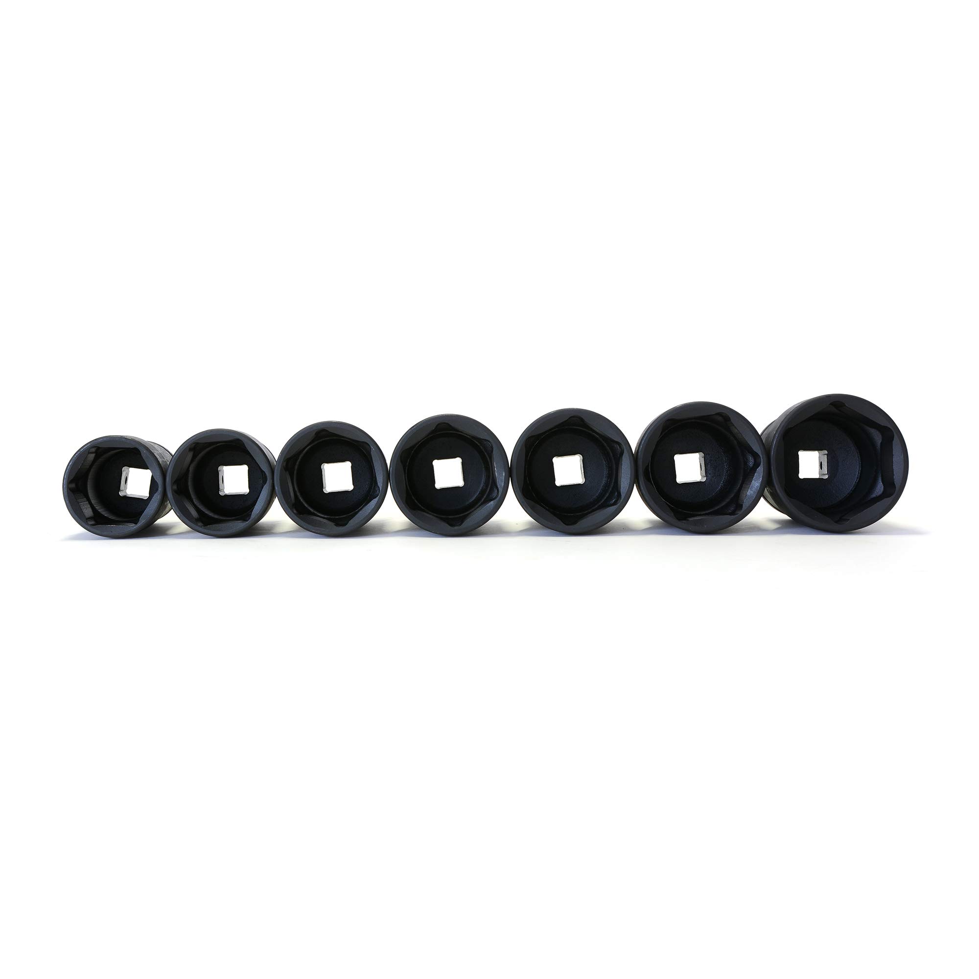 Steelman 7-Piece 3/4-inch Drive Truck Locknut Pinion Socket Set, Includes 2, 2-1/8, 2-1/4, 2-3/8, 2-1/2, 2-5/8, and 2-3/4-inch Sockets, Durable Steel - Image 4
