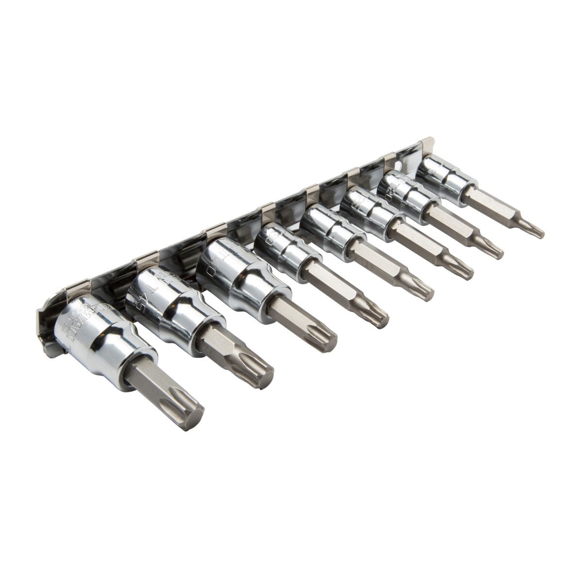 Steelman 8-Piece 1/4-inch and 3/8-inch Drive Star Bit Socket Set, Exceeds ASME Standards, Permanent Stamped Size Markings - Image 3