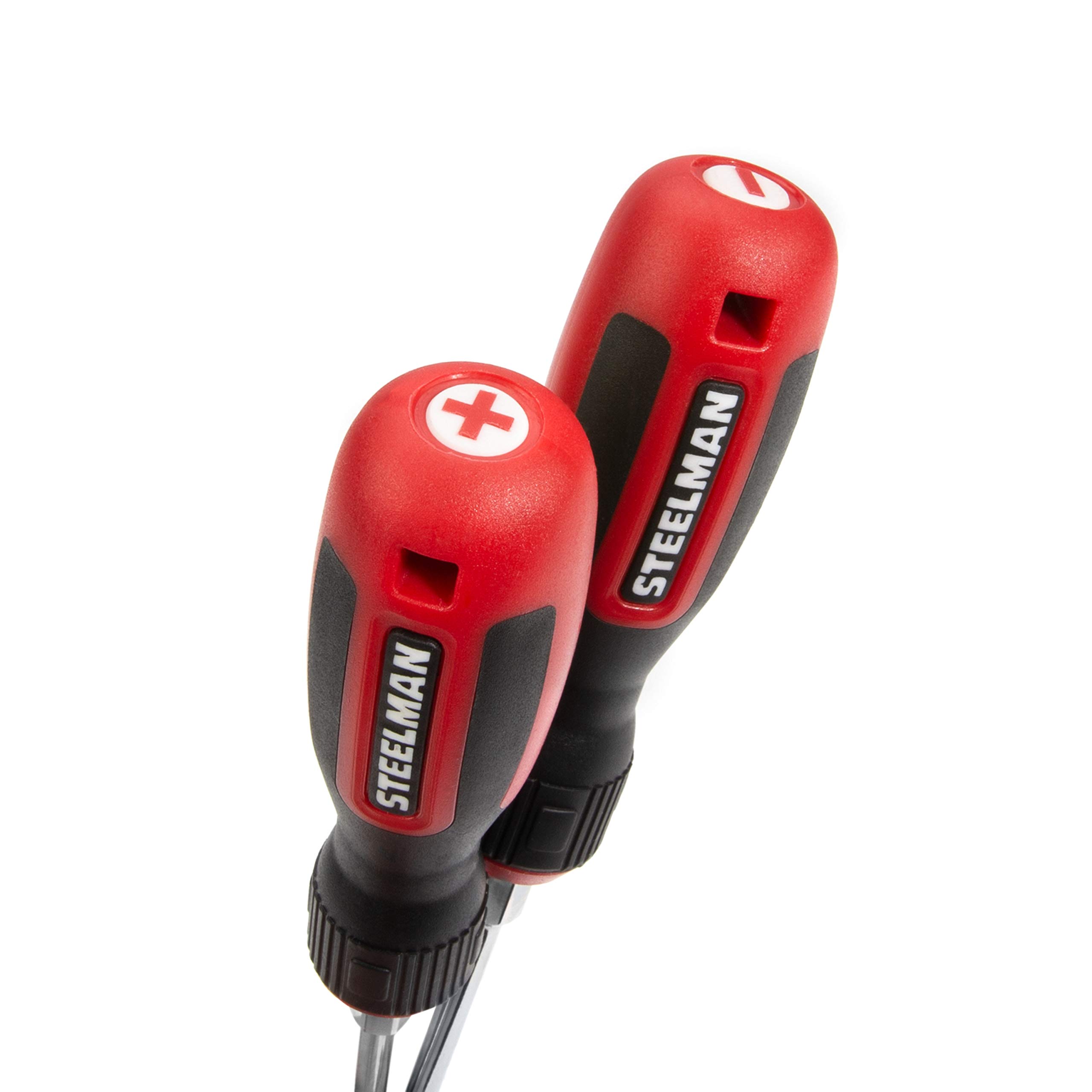 STEELMAN Comfort Grip Screwdriver Set, 15 of the Most Common Phillips, Slotted, and Precision Sizes, Magnetic Tips, 5 Largest Screwdrivers Feature Hex Bolsters - Image 7